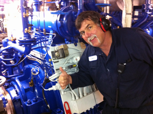 First Engineer Lance Wardle