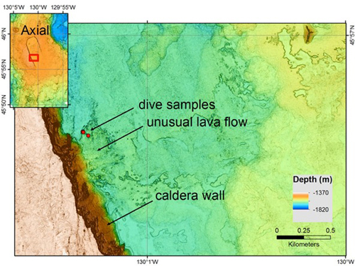 Bathymetric map