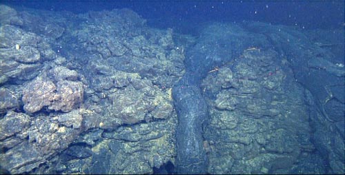 margin of the lava cascade