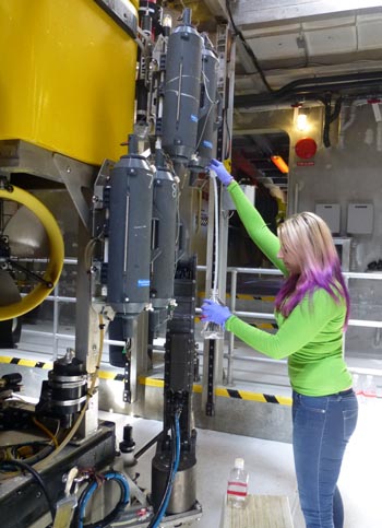 water samples from ROV