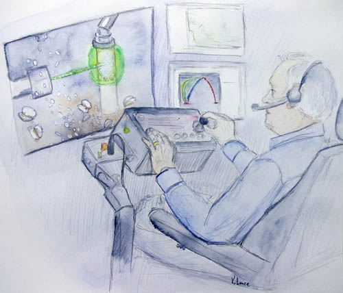sketch of Peter Brewer