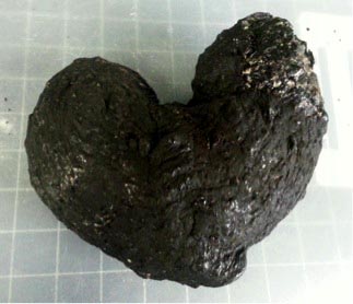 heart-shaped lava
