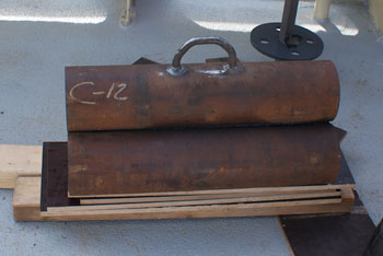 The anchor for the observatory weighs 300 kilograms (700 pounds) in air. Photo: Debbie Nail Meyer