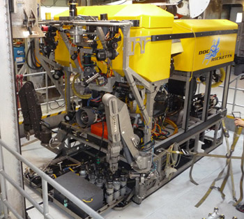 We will use ROV Doc Ricketts to study sites on the seafloor that are venting gases. 