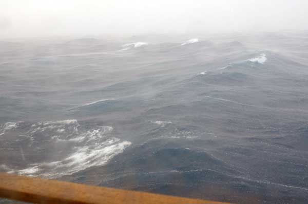Squalls brought showers, lightning and thunder throughout the day.