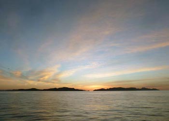 We were all quite thankful to awaken at Salispuedes where the ocean was very calm and a wonderful sunrise greeted us.