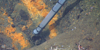 The in situ ultraviolet spectrophotometer (ISUS) measures sulfide at a venting site.