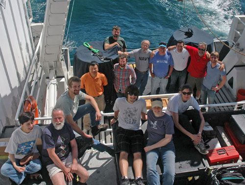The global village. Clockwise from the left: Carmen Castro, Gernot Friederich, Chris Wahl, Haibin Zhang, Erich Rienecker, Jason Smith, Curt Collins, Francisco Chavez, Martín Hernández Ayón, Tim Pennington, Dana Lacono, Monique Messié, Marguerite Blum, and A.J. Limardo.