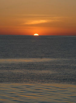Another beautiful sunset off Baja California.