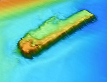 sonar image of MBARI's seafloor