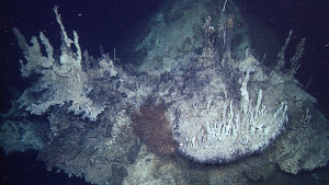 delicate carbonate spires