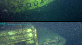 images of wrecked barge Umpqua II