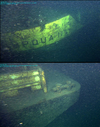 images of wrecked barge Umpqua II
