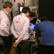 Members of Team HpHS (Japan) for XPRIZE competition