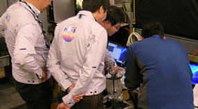 Members of Team HpHS (Japan) for XPRIZE competition