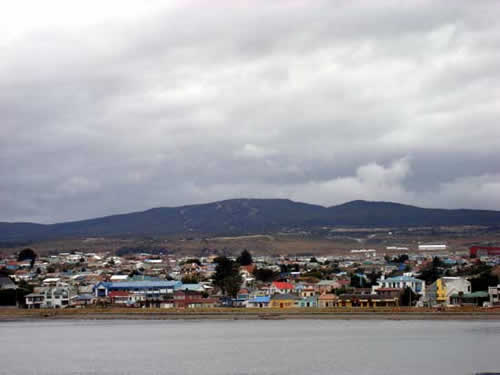 The colorful view of Punta Arenas greeted the science teams back to land. Photo by Amanda Kahn.
