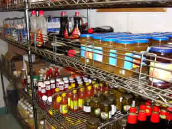 Shelves are stocked once before departing from port and must sustain 70 people for the whole 40-day cruise. Photo by Amanda Kahn.