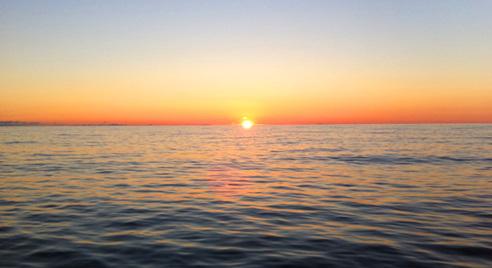 It was a beautiful glassy day on