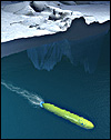 MBARI's Dorado autonomous underwater vehicle explores beneath the Arctic ice.