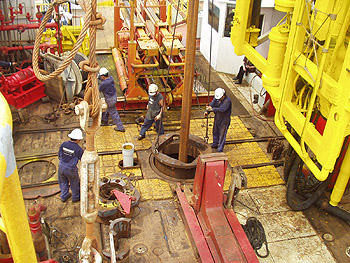Technicians working with the