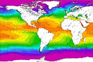 Sea Surface Temperature (SST) Contour Chart