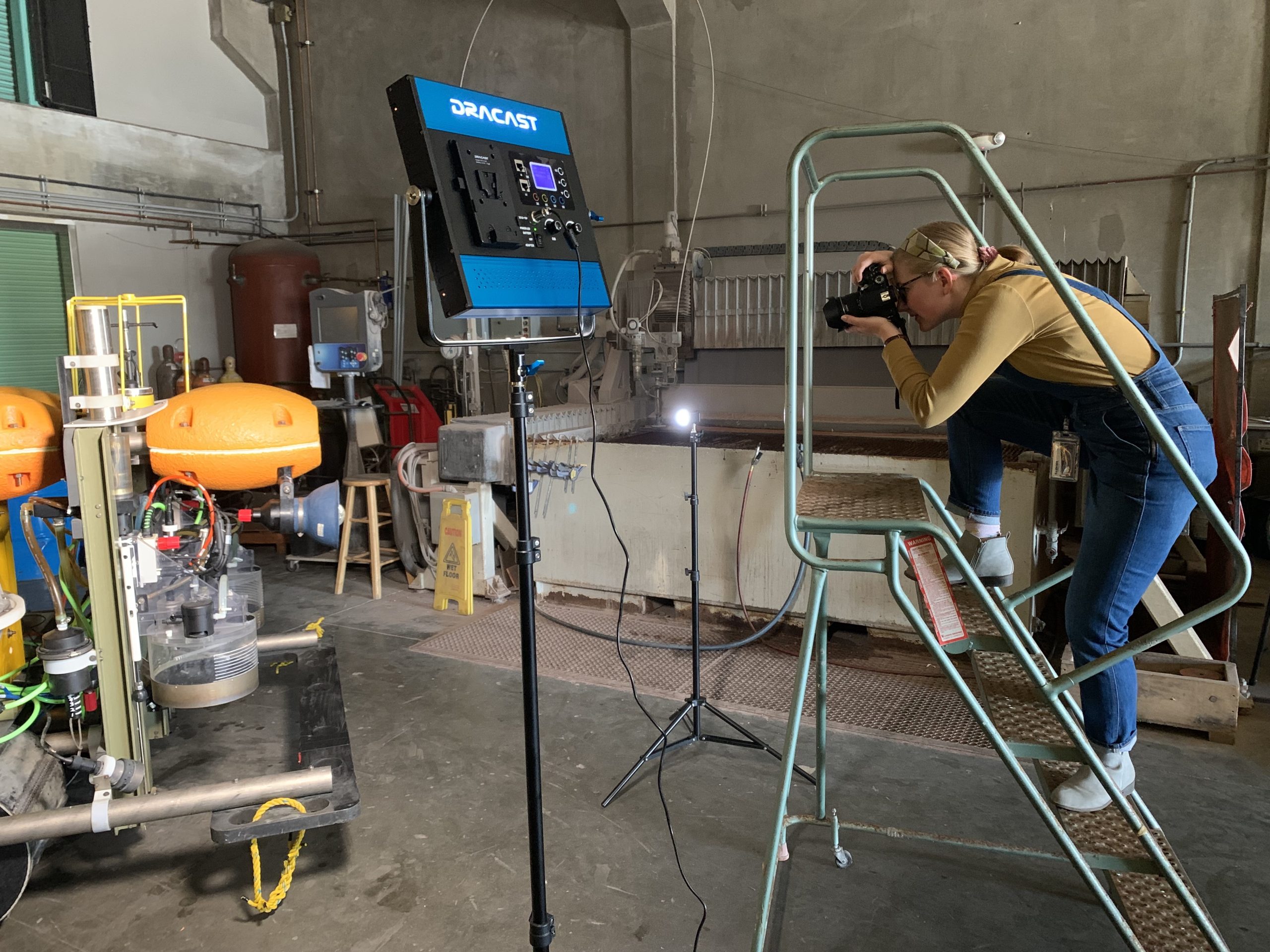 Madison Pobis Photographing Benthic Rover