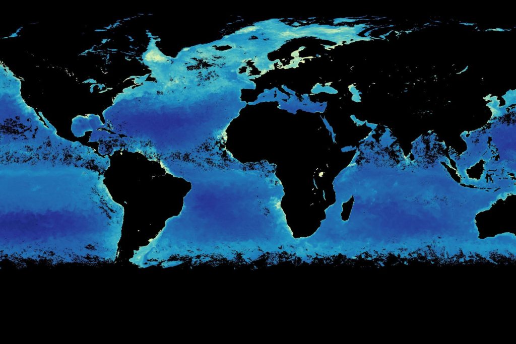 Chlorophyll Concentration (1 mo - AQUA/MODIS): NASA Earth Observations (NEO)