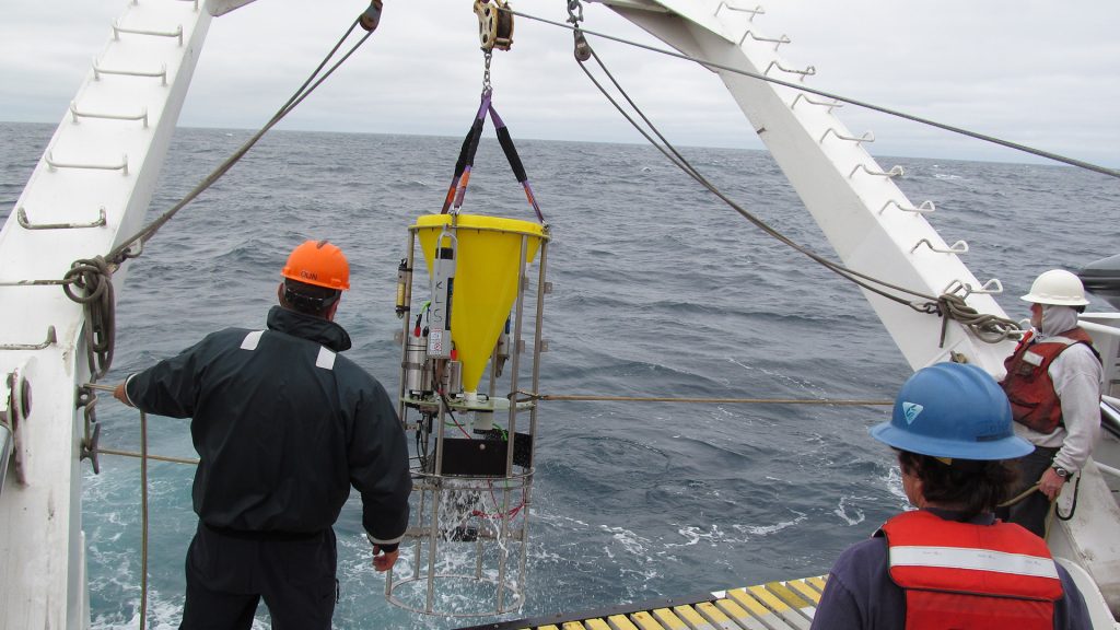 The Sediment Event Sensor ready for deployment.