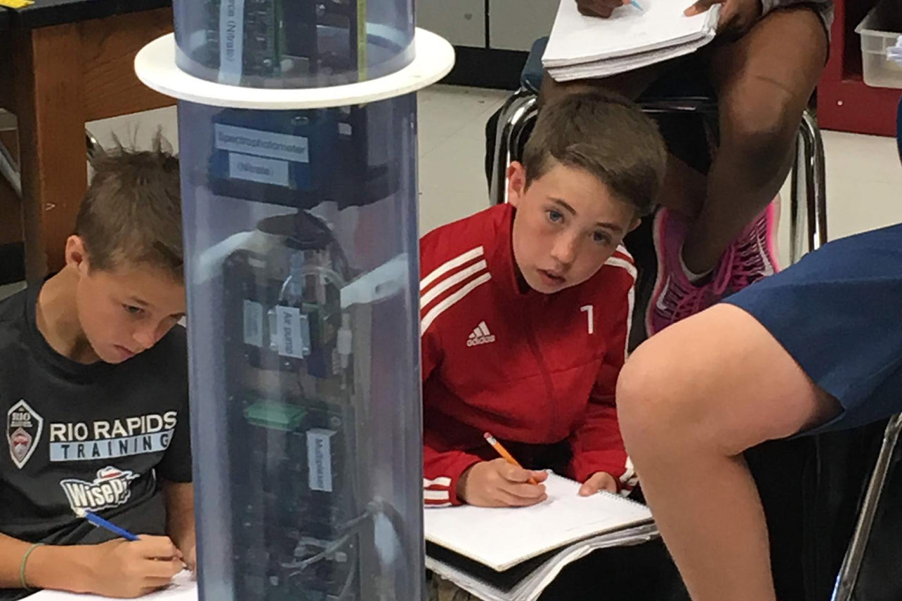 Image of children learning about floats