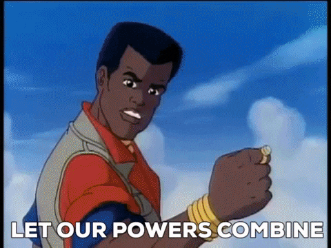 animated gif from the cartoon "Captain Planet"