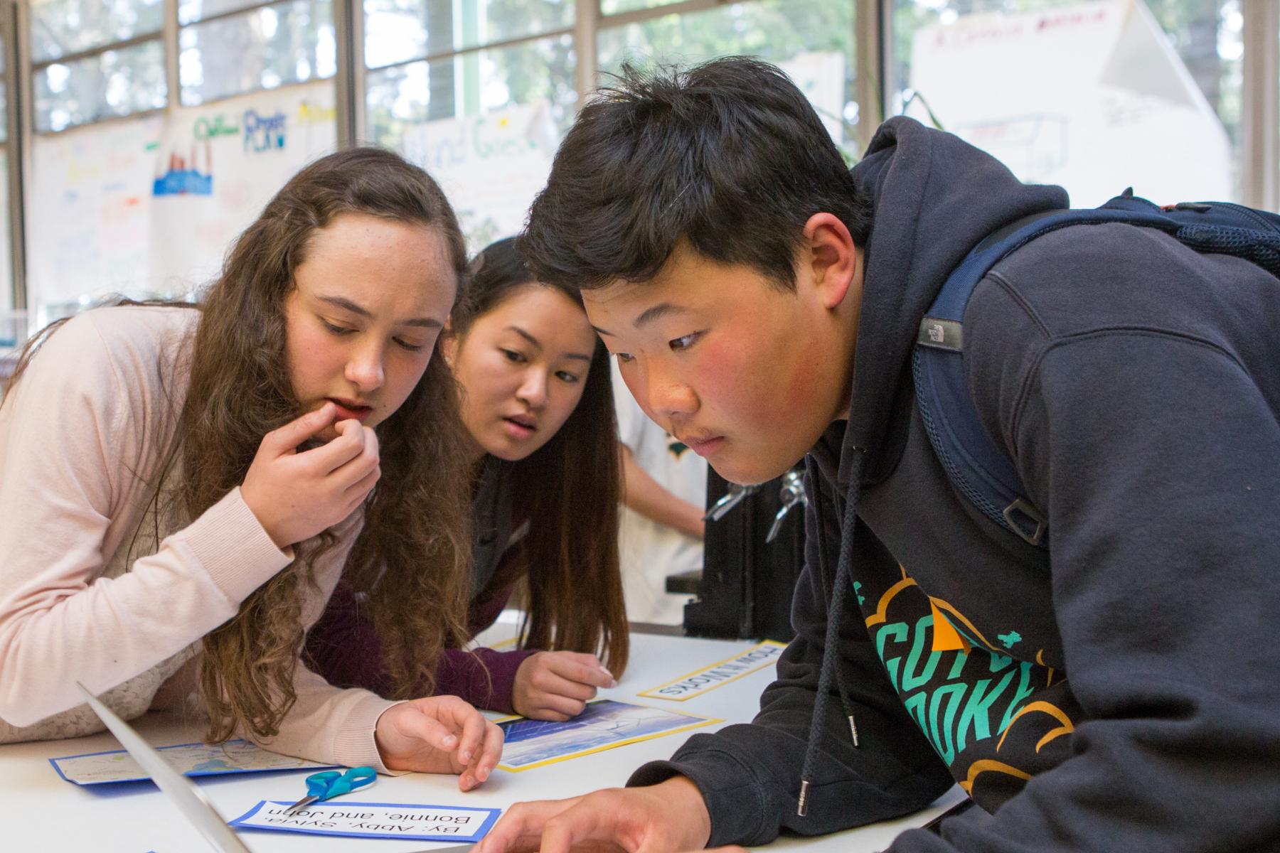 Images of students studying oceanography